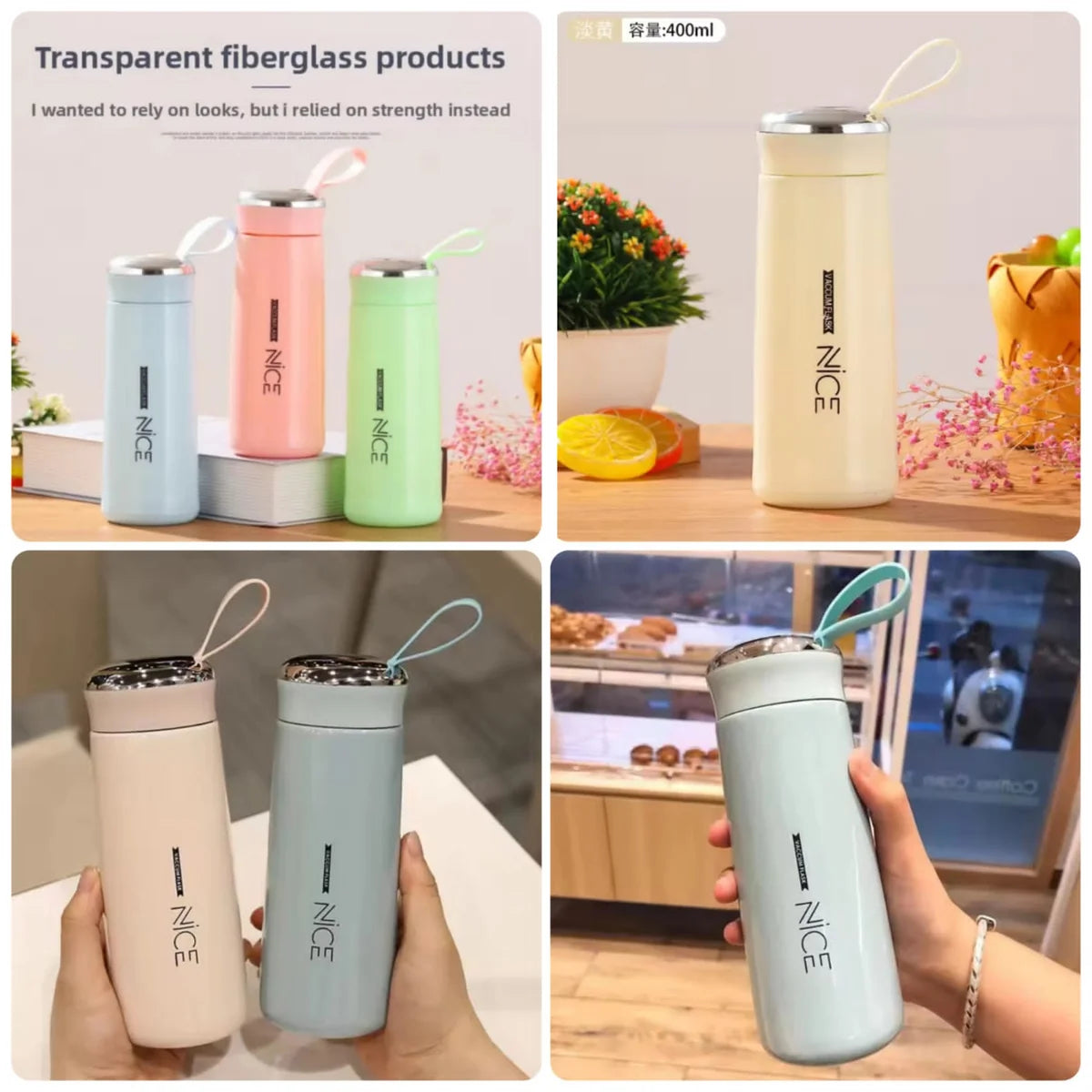 PRODESIRE™ NICE GLASS WATER BOTTLE 400ML