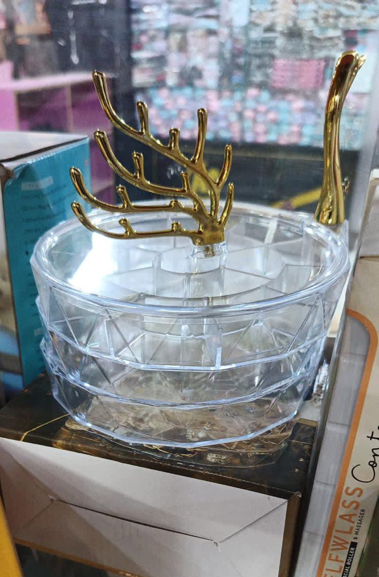 SWAN DREAM DESKTOP ORGANIZER – ELEGANT JEWELRY STORAGE BOX