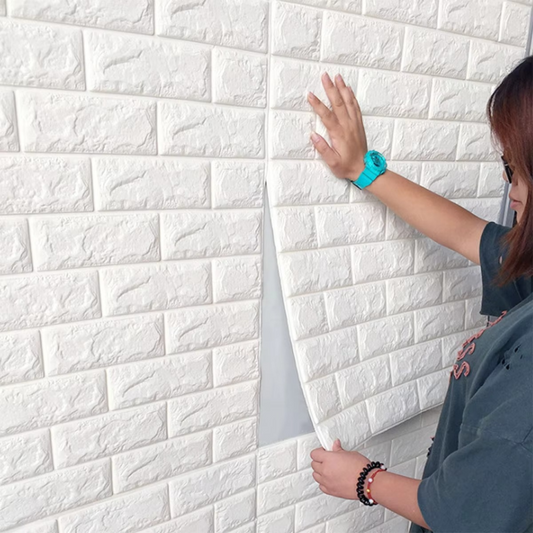 PRODESIRE™ SELF ADHESIVE 3D BRICK WALL SHEET (27X30 INCH PER SHEET)