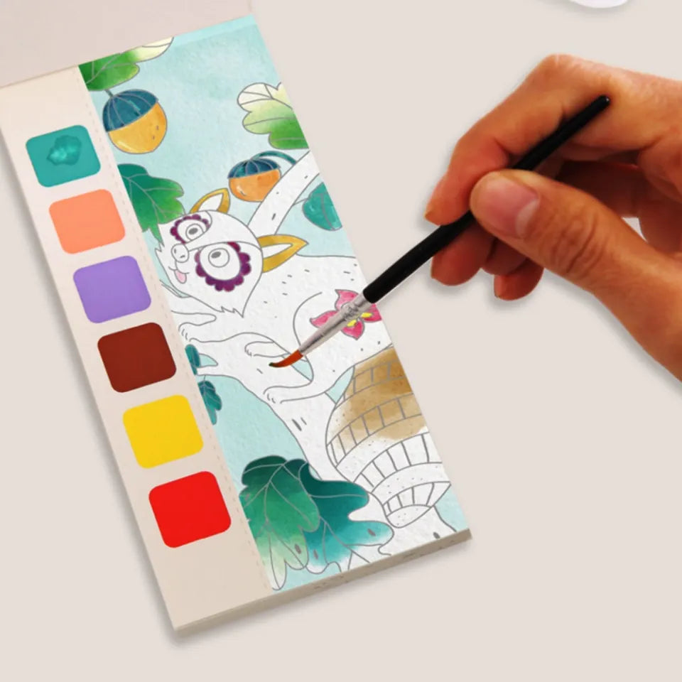 PRODESIRE™ WATERCOLOR BOOK WITH PAINT BRUSH