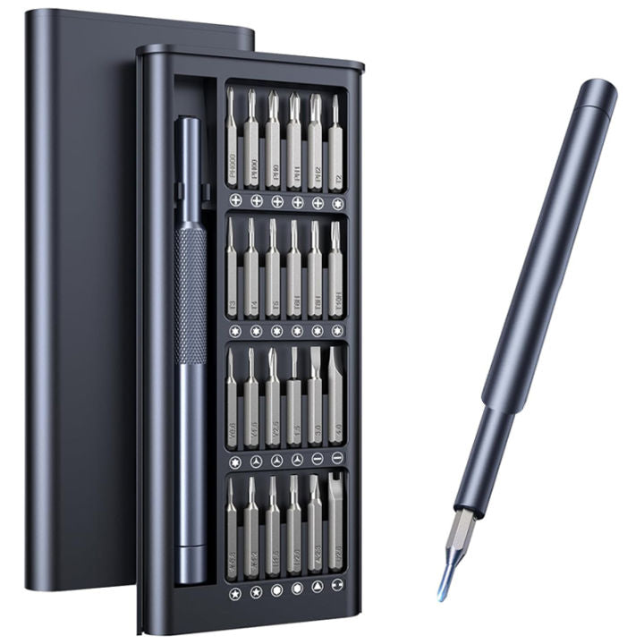 PRODESIRE™ 24 IN 1 MAGNETIC SCREWDRIVER SET MULTIFUNCTION REMOVABLE TOOL KIT MOBILE PHONE REPAIR TOOL POCKET SCREWDRIVER TOOL SET