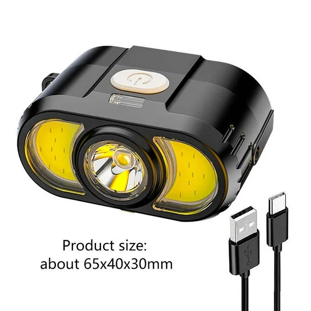 PRODESIRE™ RECHARGEABLE CAMPING HEADLAMP – IP65 WATERPROOF, 1500LM HIGH-BRIGHTNESS WITH PORTABLE FLASHLIGHT