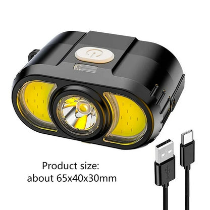PRODESIRE™ RECHARGEABLE CAMPING HEADLAMP – IP65 WATERPROOF, 1500LM HIGH-BRIGHTNESS WITH PORTABLE FLASHLIGHT