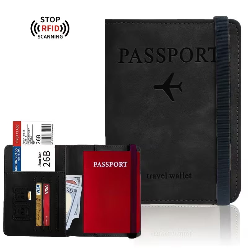 PRODESIRE™ SLIM LEATHER TRAVEL PASSPORT WALLET