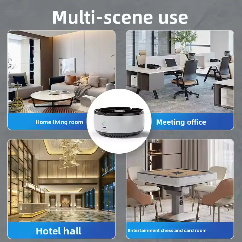 CELL OPERATED SMART ASHTRAY WITH BUILT-IN AIR PURIFIER