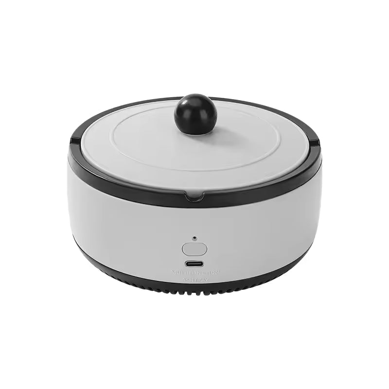 CELL OPERATED SMART ASHTRAY WITH BUILT-IN AIR PURIFIER