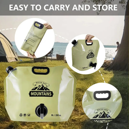 PRODESIRE™ PORTABLE FOLDING COLLAPSIBLE WATER BAG (8 LITER)
