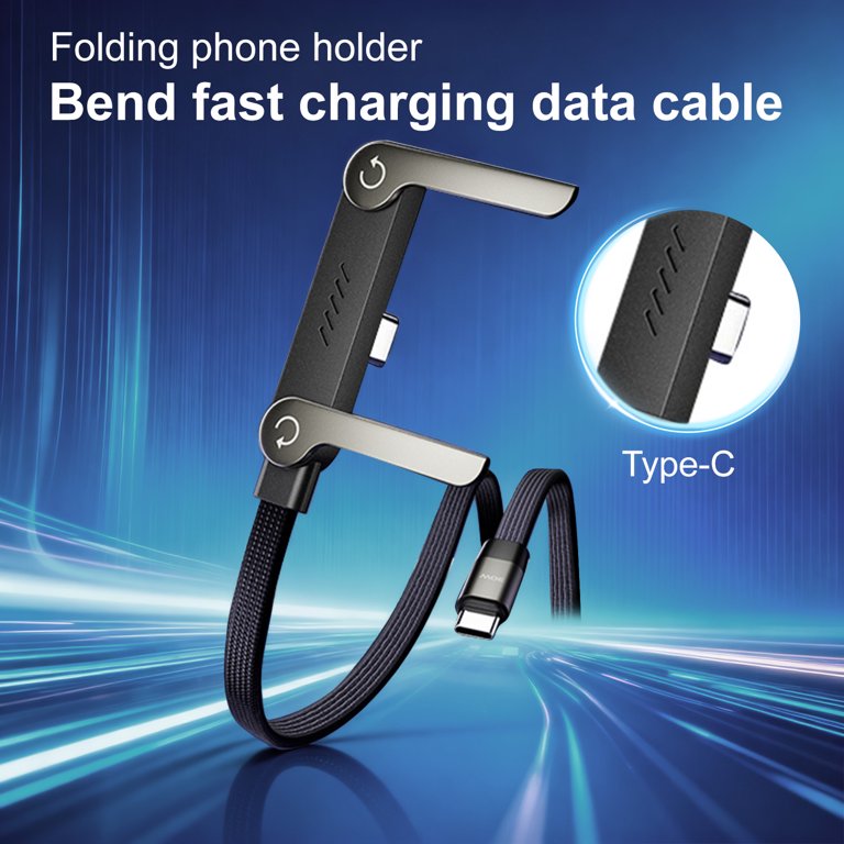 PRODESIRE™ 240W TYPE-C FAST CHARGING CABLE WITH FOLDABLE PHONE STAND