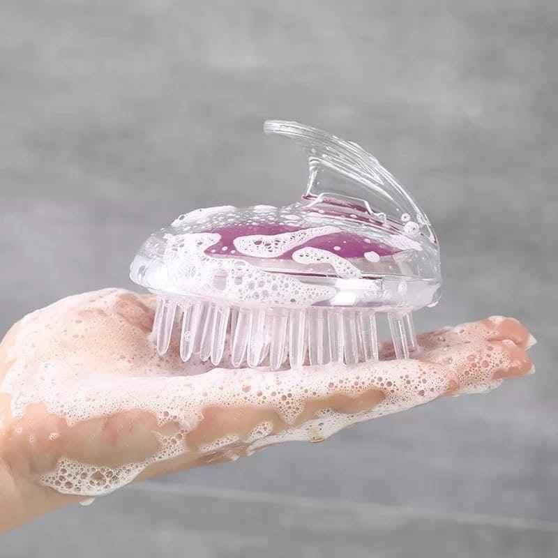 SOFT SILICONE SCALP MASSAGER FOR HAIR CARE