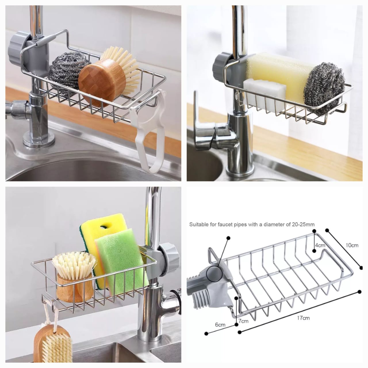 PRODESIRE™ STAINLESS TEEL SINK DRAIN RACK HOLDER