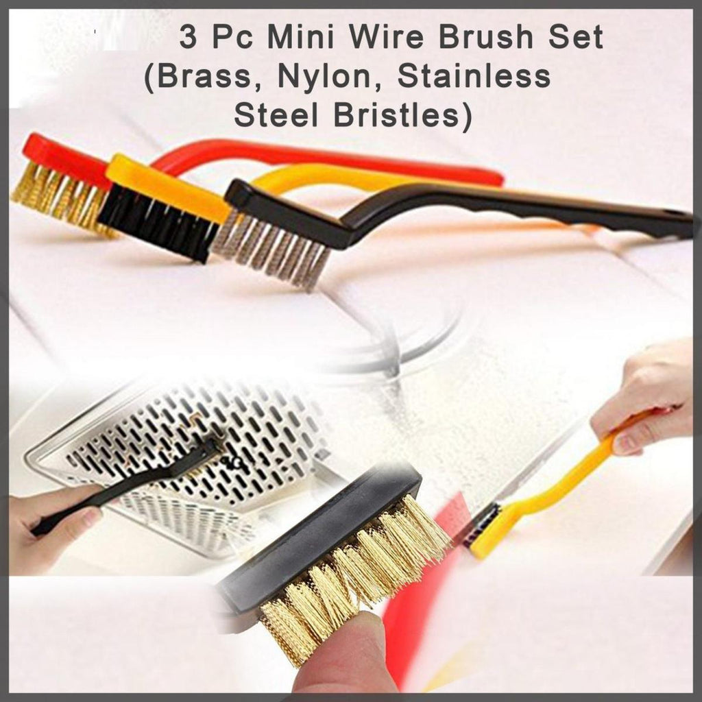 PRODESIRE™ PACK OF 3 STOVE CLEANING BRUSH | MINI WIRE BRUSH