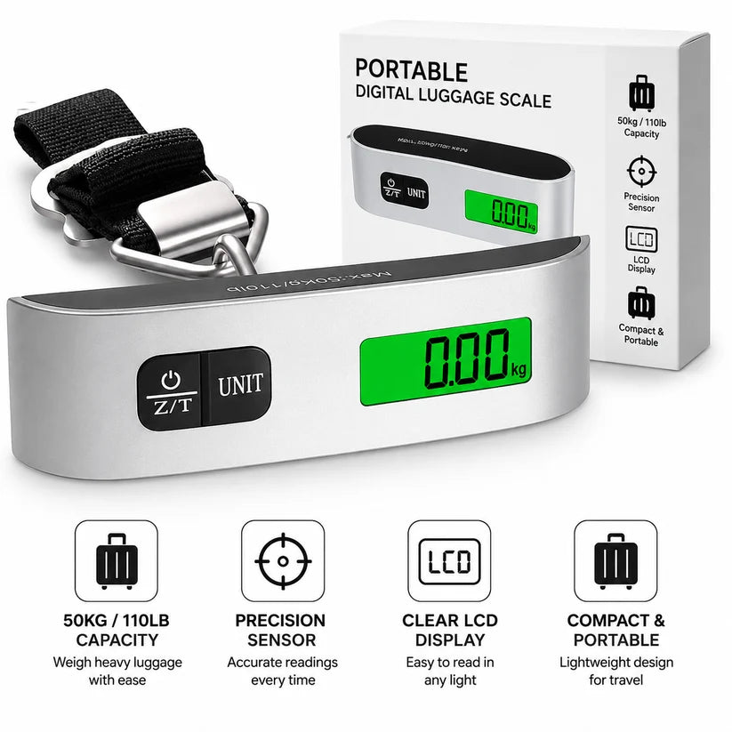 PRODESIRE™ ADVANCED DIGITAL LUGGAGE WEIGHT SCALE | 50KG CAPACITY