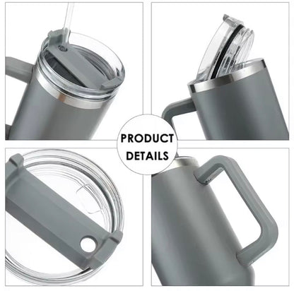 PREMIUM DOUBLE WALL VACUUM INSULATED TUMBLER WITH HANDLE 1200ML