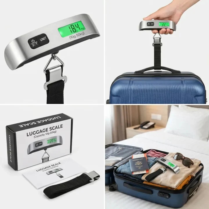 PRODESIRE™ ADVANCED DIGITAL LUGGAGE WEIGHT SCALE | 50KG CAPACITY