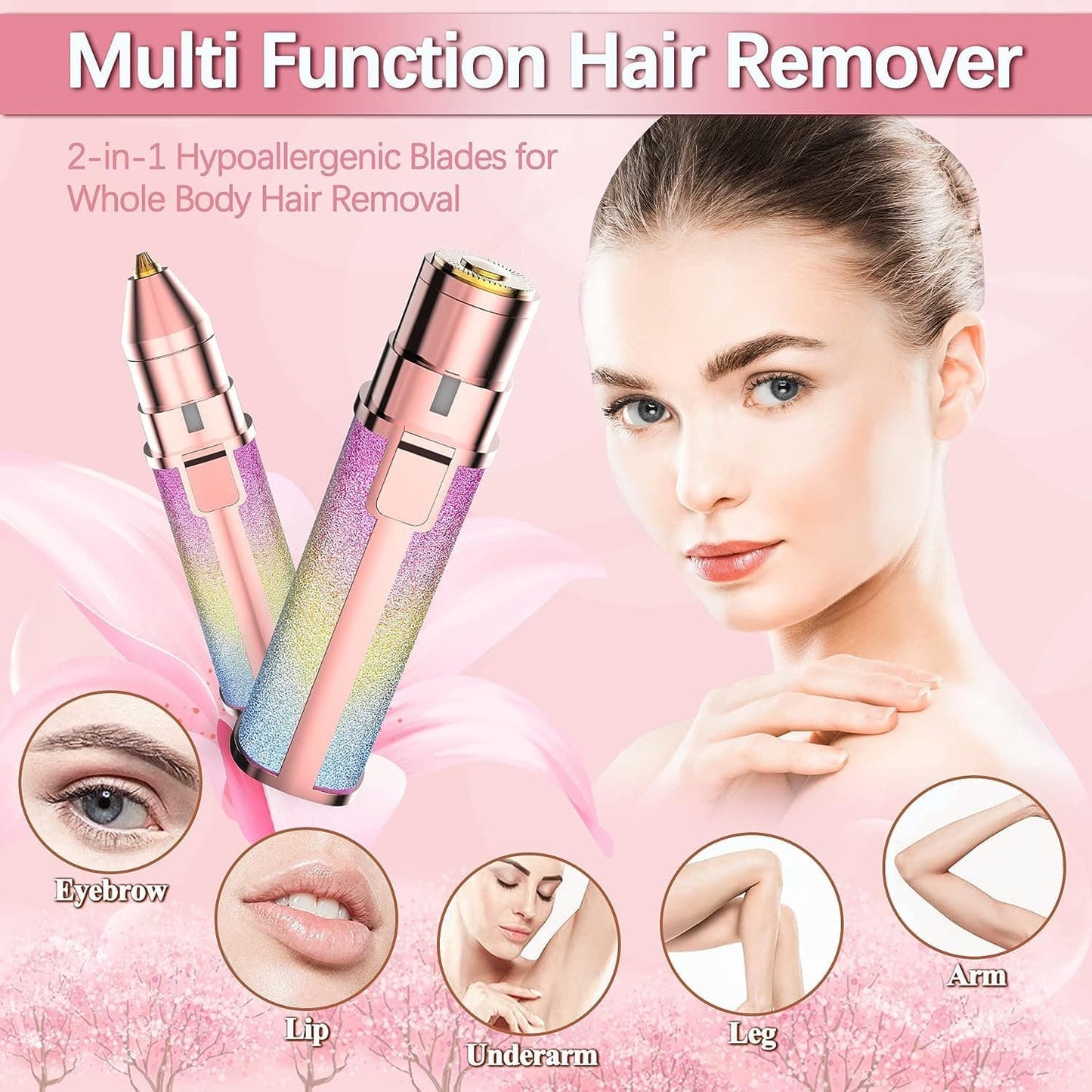 PRODESIRE™ BLAWLESS 2IN1 EYEBROW & FACIAL HAIR REMOVER (RECHARGEABLE)
