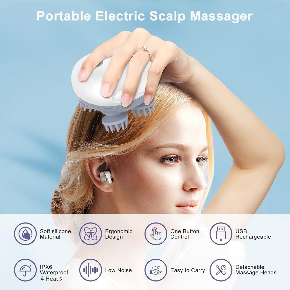 PRODESIRE™ SMART SCALP MASSAGER – ELECTRIC HAIR & HEAD RELAXATION DEVICE