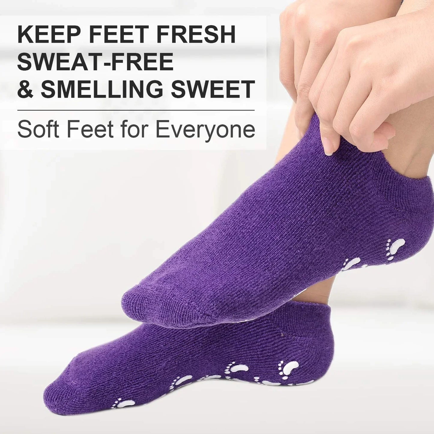 CRACK HEALS SILICONE MOISTURIZING GEL SOCKS (IMPORTED)