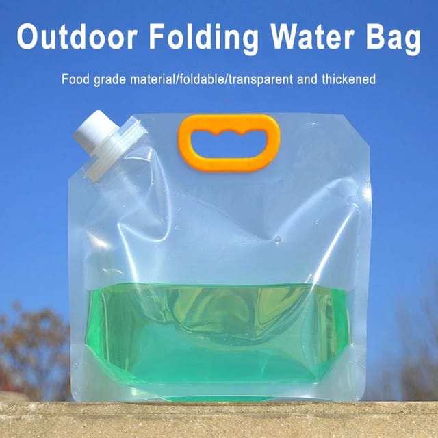 PRODESIRE™ TRANSPARENT OUTDOOR FOLDING WATER BAG (5 LITER)