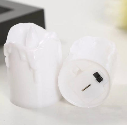 SET OF 3 SAFE FLAMELESS LED TEA LIGHTS WITH WARM GLOW
