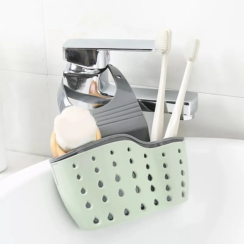 MULTI-PURPOSE HANGING SINK ORGANIZER FOR KITCHEN ITEMS