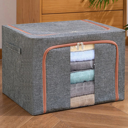 LARGE STACKABLE CLOTHES STORAGE BAG WITH ZIPPER 65 Litre