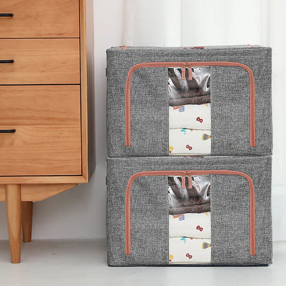 LARGE STACKABLE CLOTHES STORAGE BAG WITH ZIPPER 65 Litre