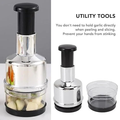PRODESIRE™ STAINLESS STEEL HAND PUSHING CHOPPER FOR ONION & GARLIC