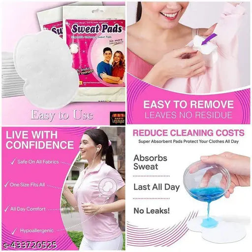 PRODESIRE™ DISPOSABLE UNDERARMS SWEAT PADS ANTIPERSPIRANT