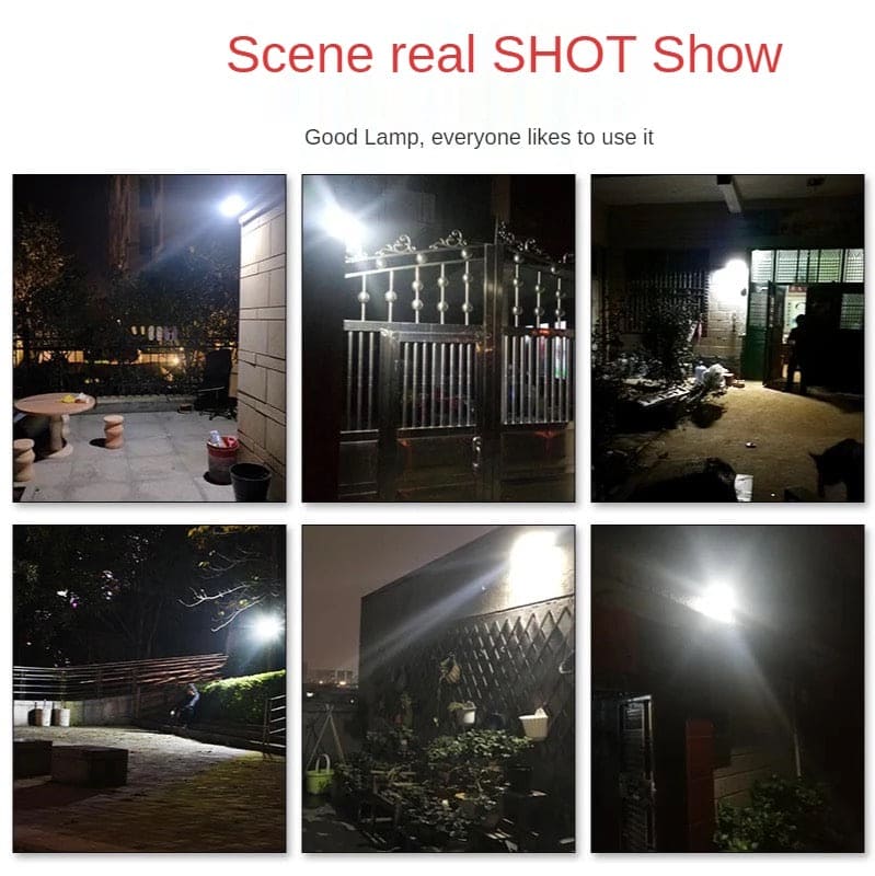 WATERPROOF SOLAR POWERED MOTION SENSOR WALL LIGHT