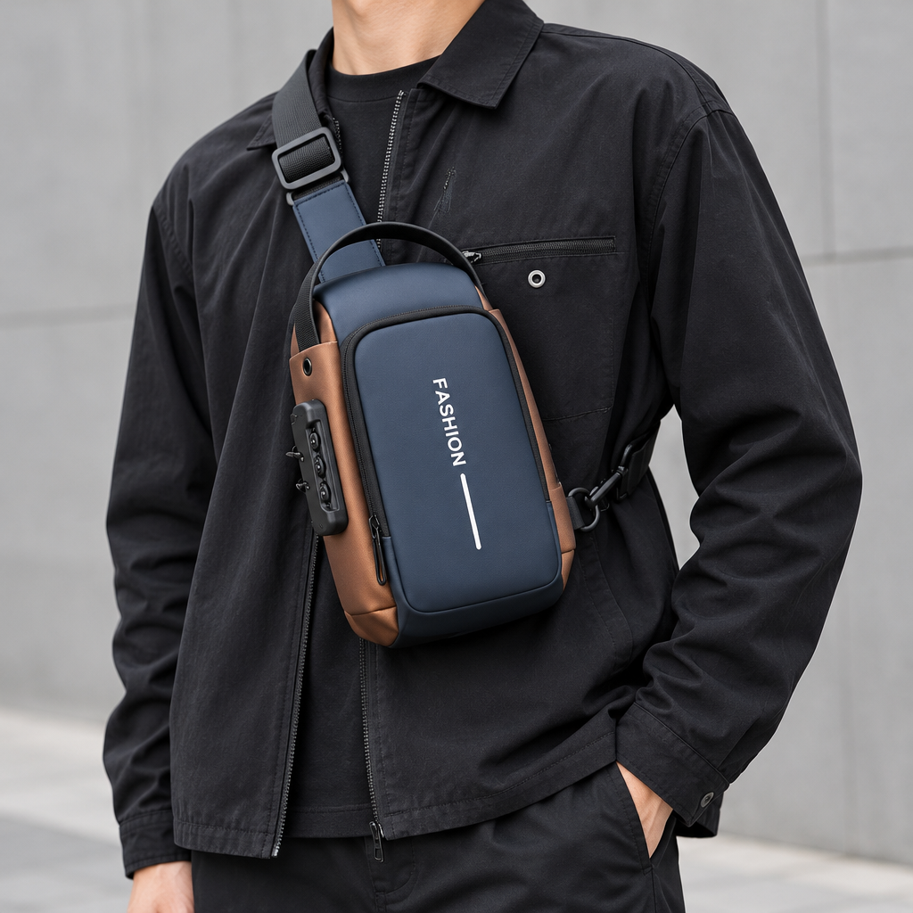 Chest bag worn crossbody