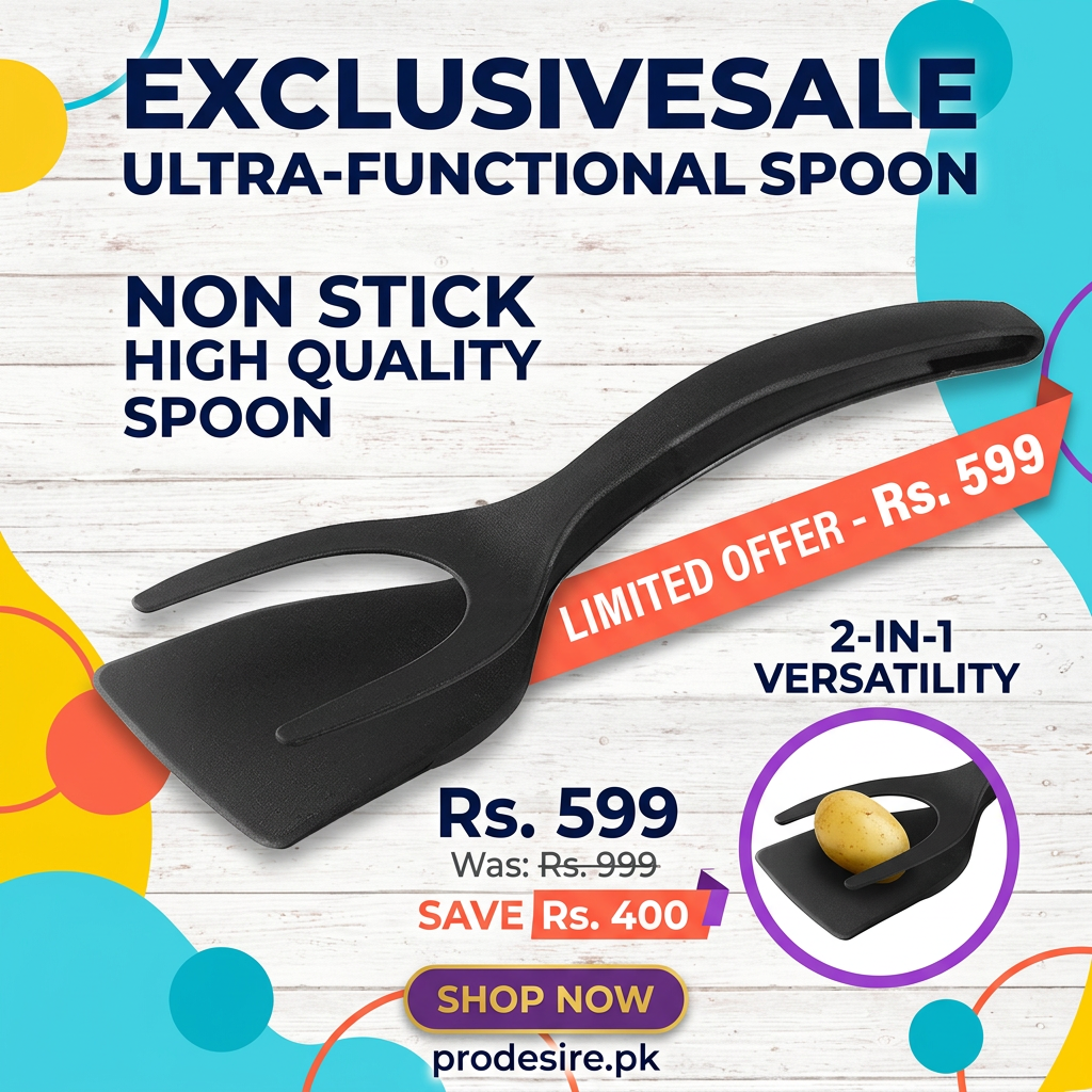 Non stick spoon sale poster