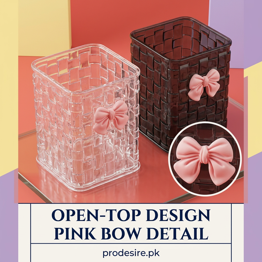 Open top and pink bow details