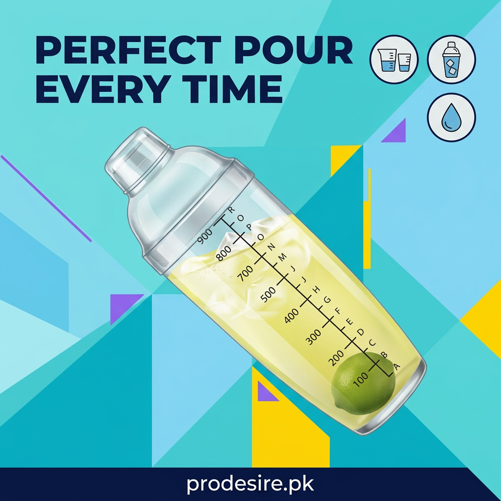 Perfect pour every time cocktail shaker poster
