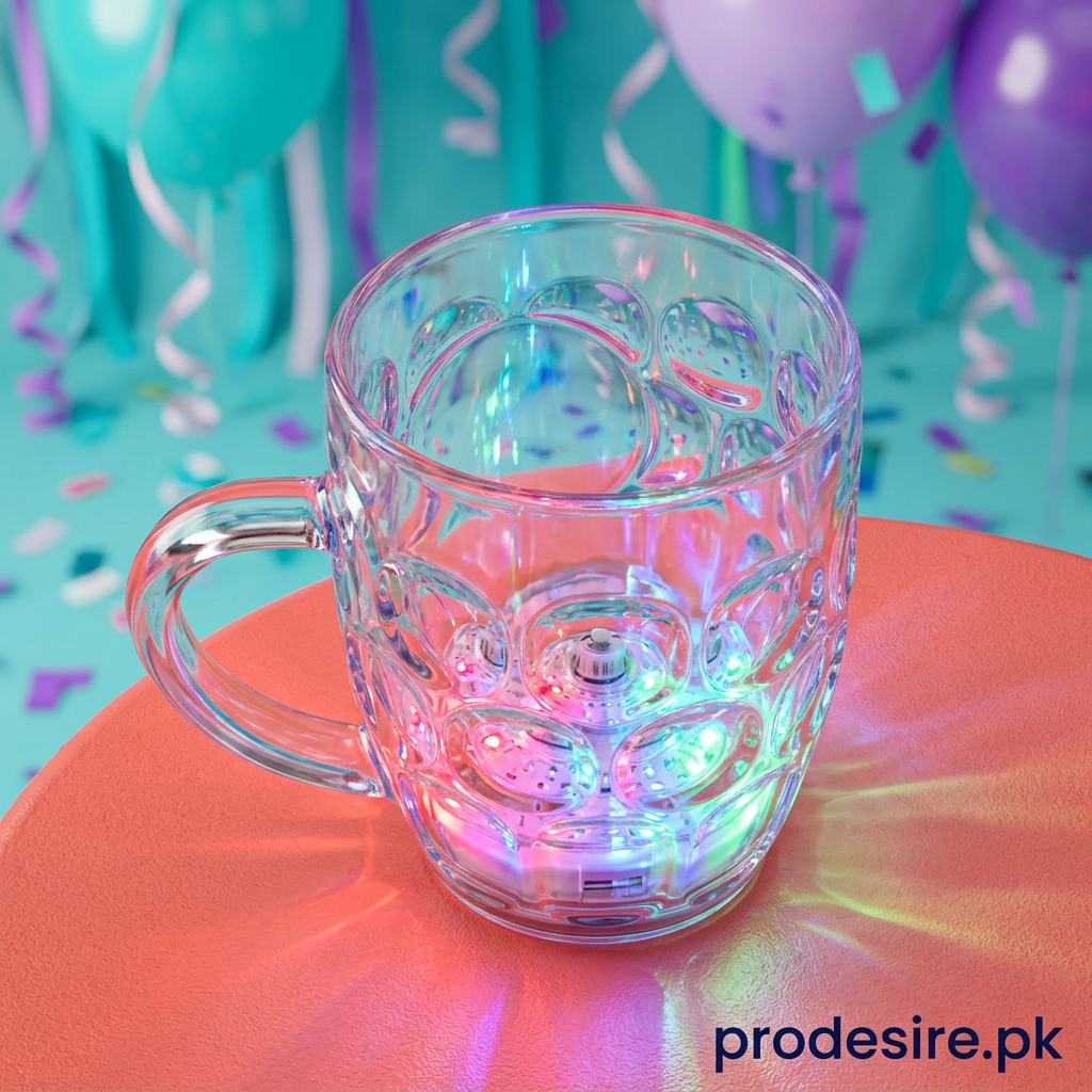 Rainbow LED cup top view