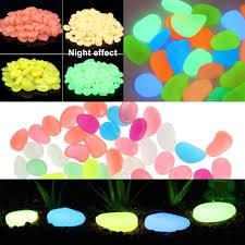 PRODESIRE™ LUMINOUS NIGHT GLOWING STONES DECORATIVE DARK GLOWING PEBBLES