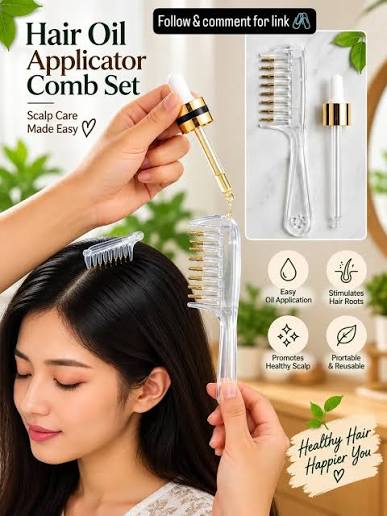 PRODESIRE™ HAIR OIL APPLICATOR COMB | SCALP MASSAGER