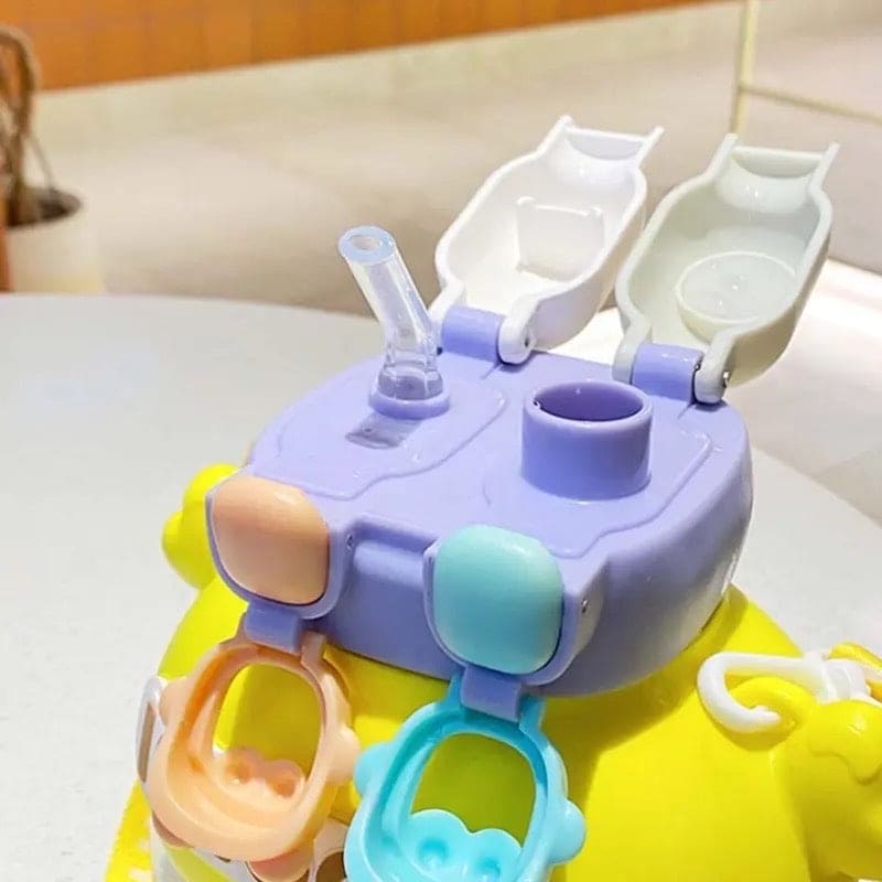 FUN AND STYLISH STUDENT TUMBLER WITH STRAW – 1200ML CAPACITY