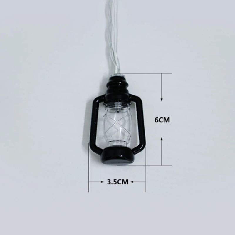 DECORATIVE VINTAGE LANTERN STRING LIGHTS SET OF 10