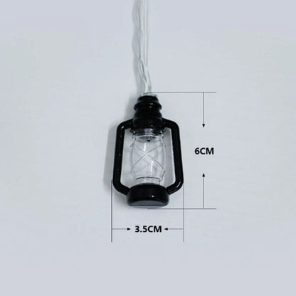 DECORATIVE VINTAGE LANTERN STRING LIGHTS SET OF 10