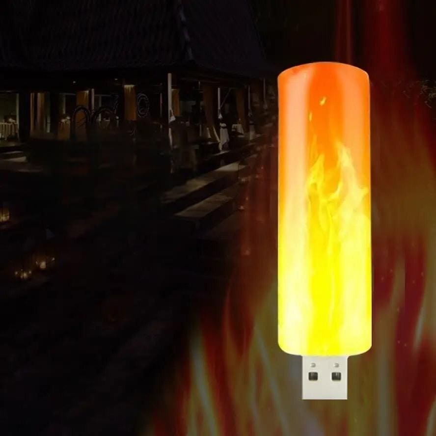 USB FLAME EFFECT LIGHT FOR AMBIENT DECOR