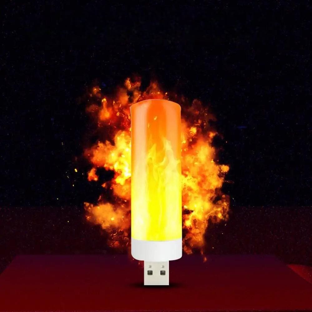 USB FLAME EFFECT LIGHT FOR AMBIENT DECOR
