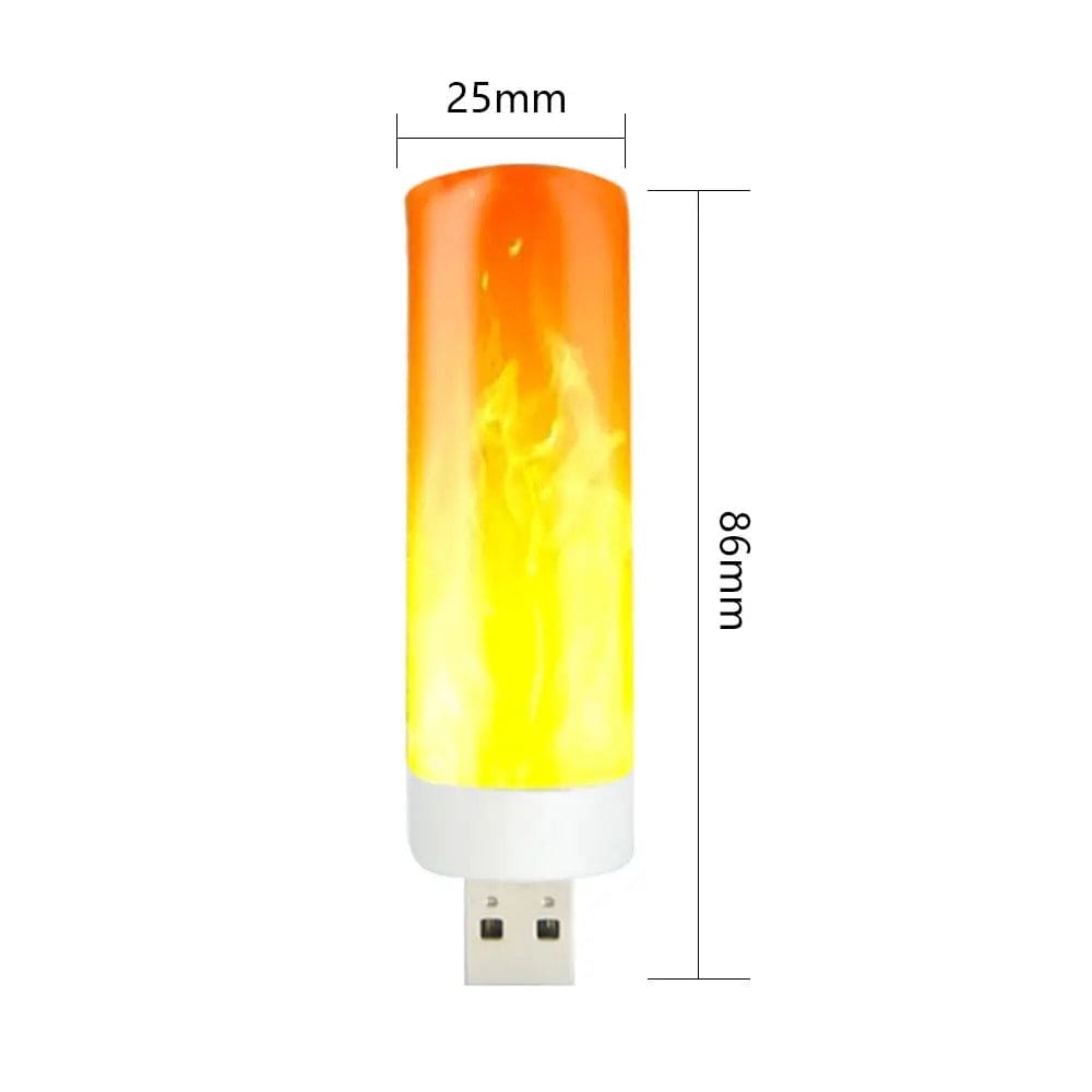 USB FLAME EFFECT LIGHT FOR AMBIENT DECOR