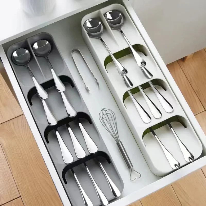 KITCHEN DRAWER UTENSIL TRAY FOR CUTLERY STORAGE