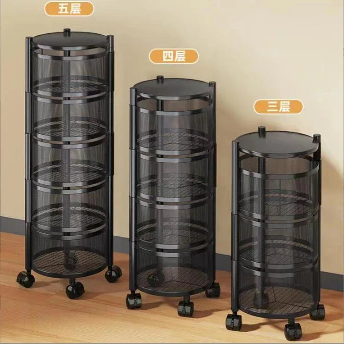 DURABLE MULTI-LAYER STORAGE RACK CART FOR FRUITS, VEGETABLES & HOME ESSENTIALS