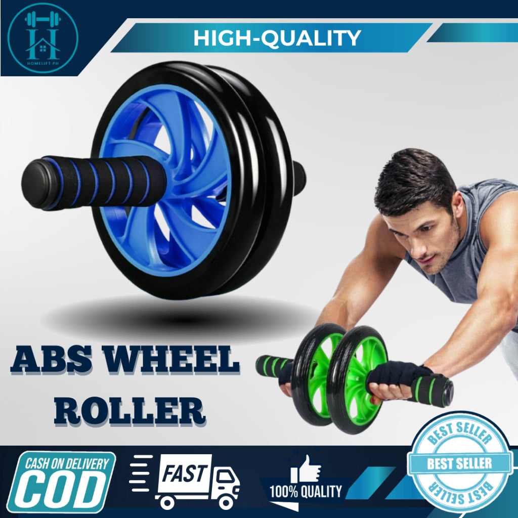 PRODESIRE™ SUPER MUTE DOUBLE ABDOMINAL WHEEL AB ROLLER