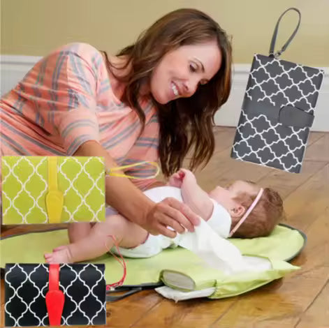 BABY TRAVEL CHANGING MAT WITH WATERPROOF CASE
