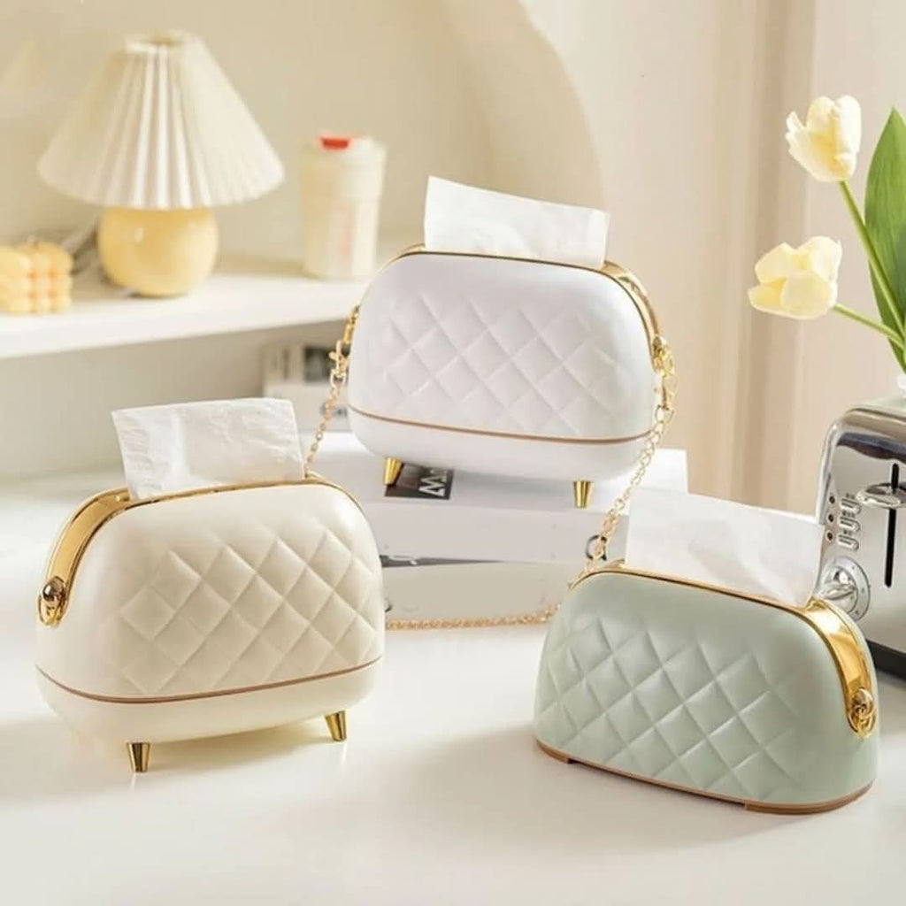 HANDBAG STYLE TISSUE BOX