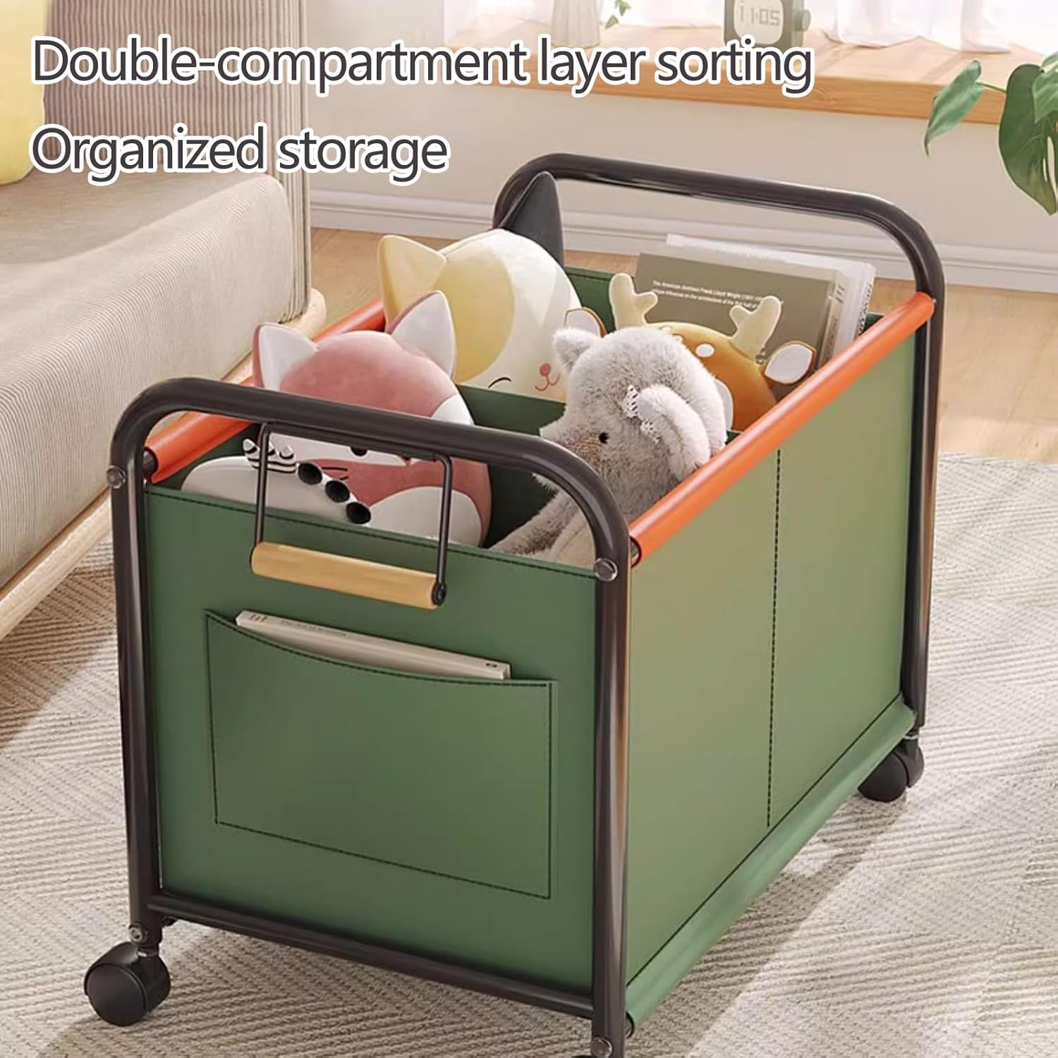 PREMIUM QUALITY TOY STORAGE ORGANIZER CART WITH WHEELS