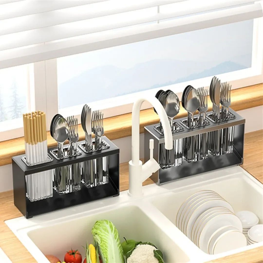 PREMIUM COUNTERTOP CUTLERY DRYING HOLDER
