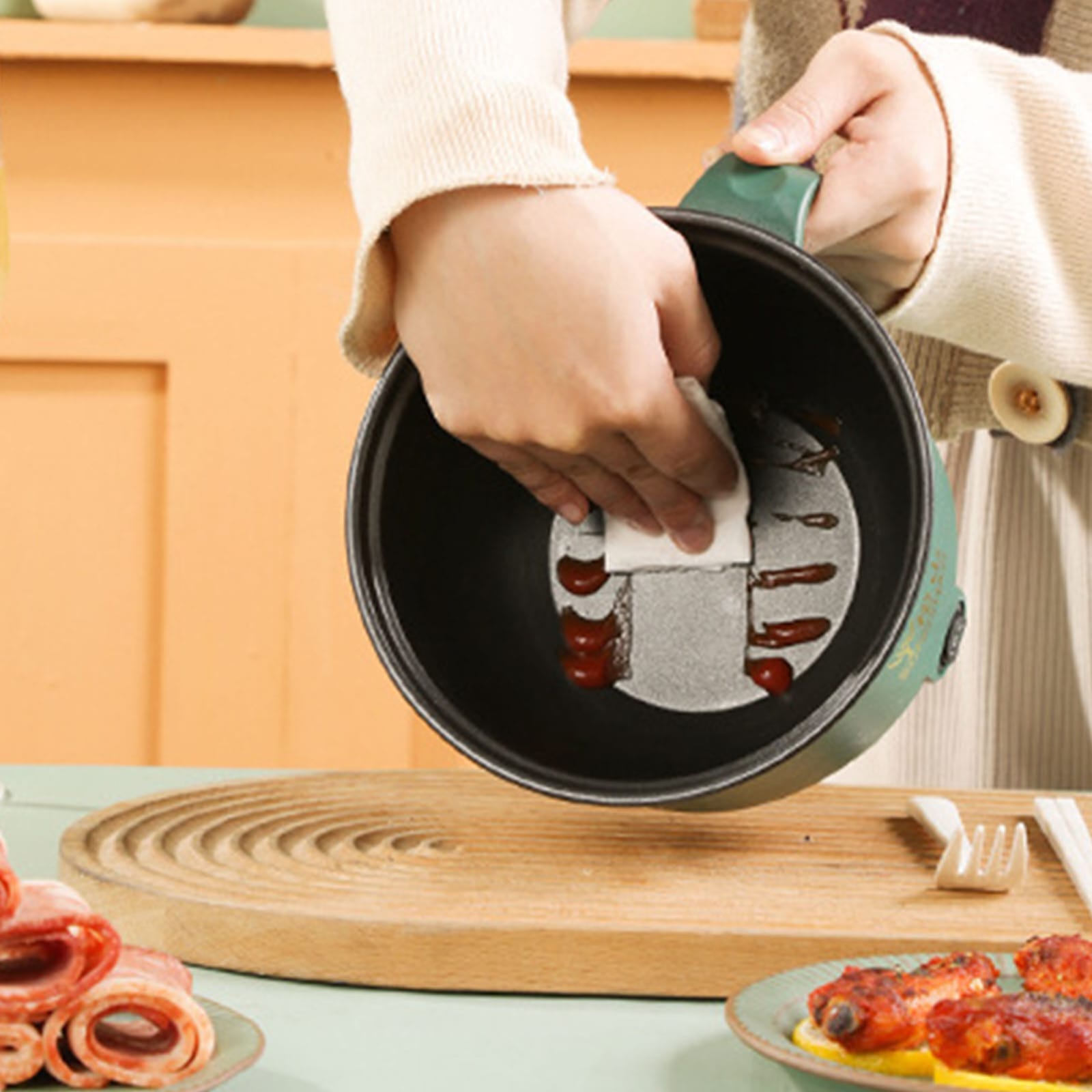 MULTIFUNCTIONAL MINI ELECTRIC COOKING HOTPOT
